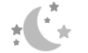 Moon and stars icon